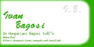 ivan bagosi business card